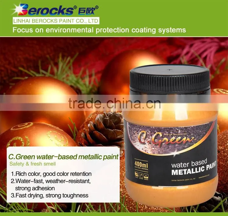 Water based washable Metallic Paint/metal paint with OEM/private label acrylic paint