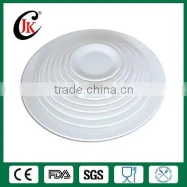 Wholesale customized round porcelain salad plate set, hot sale china white deep ceramic dinner plates for restaurant
