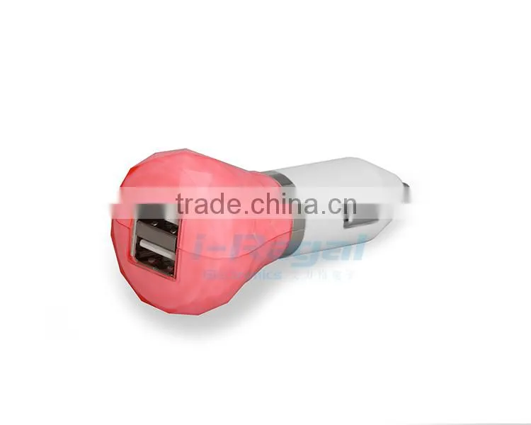 New arrival universal car cell phone chargers dual usb car charger