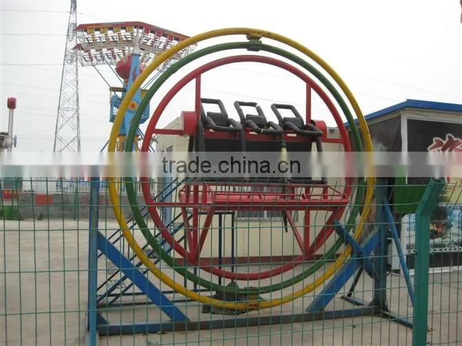 Kermis Human Gyroscope Trailer Mounted Small Amusement Rides