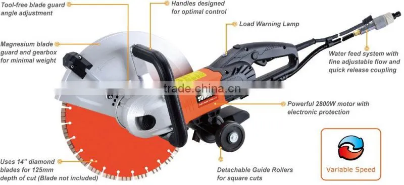 Magnesium blade guard Concrete stone cutting tool