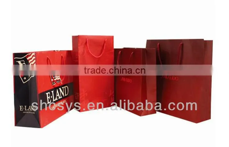 AEP 2013 New fashionable exquisite jewelry paper bag for customized brand