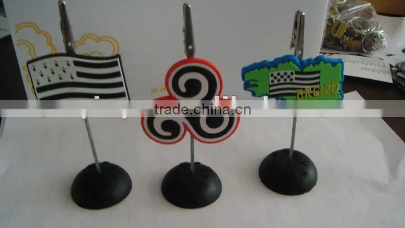 desk decoration pvc name card clip