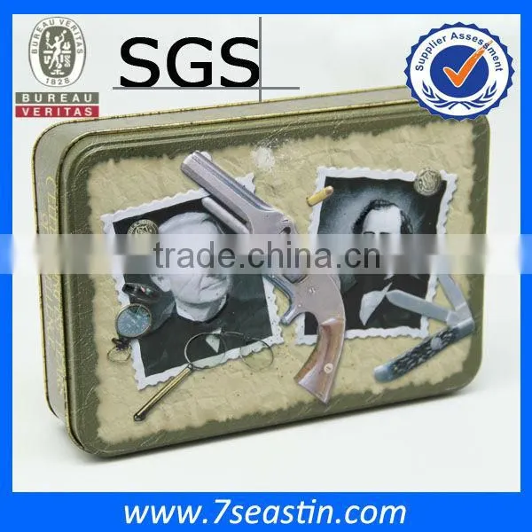 personalize metal tin box stash can