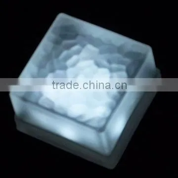 IP67 3 years waranty decorative led white clear glass floor tiles