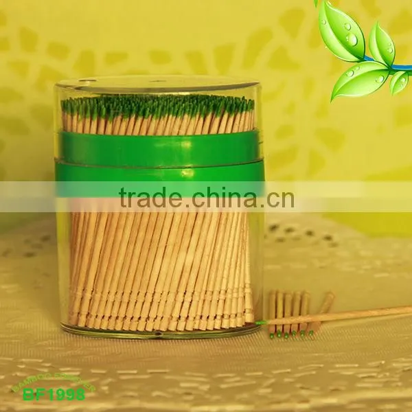 Single tip bamboo toothpicks minted