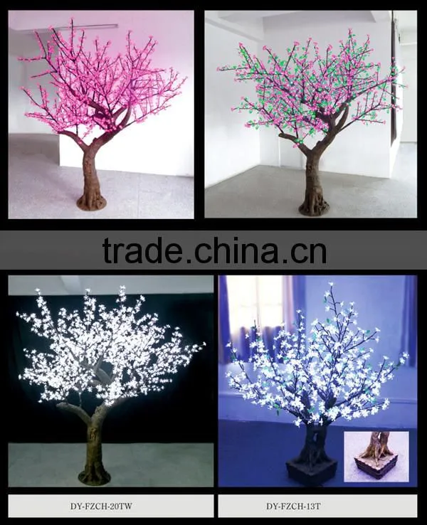 led light 40cm christmas/wedding tree with flower home decorated