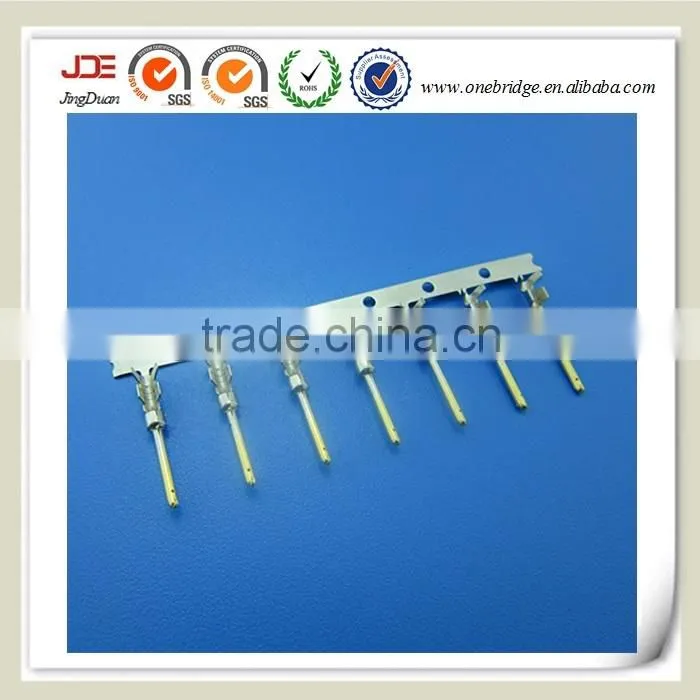 OEM Brass with gold pated auto stamping bullet crimping terminal