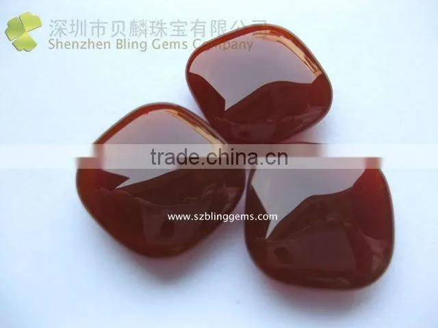 wholesale gemstone cushion cabochons,red agate stone