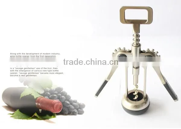 Easy To Operate Zinc Alloy Wine Opener Corkscrew ,Corkscrew Wine Opener ,Wine Bottle Opener