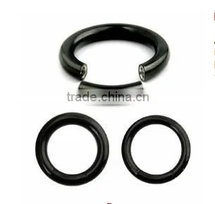 Colourful 316 stainless steel piercing rings segment piercing rings nose/lip piercings