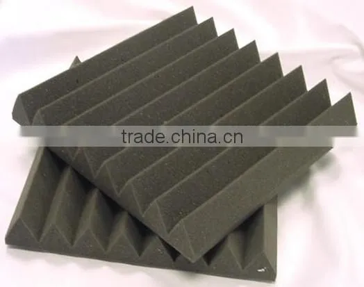 Fireproofing PU Foam Wedge Shape Acoustic Insulation Foam