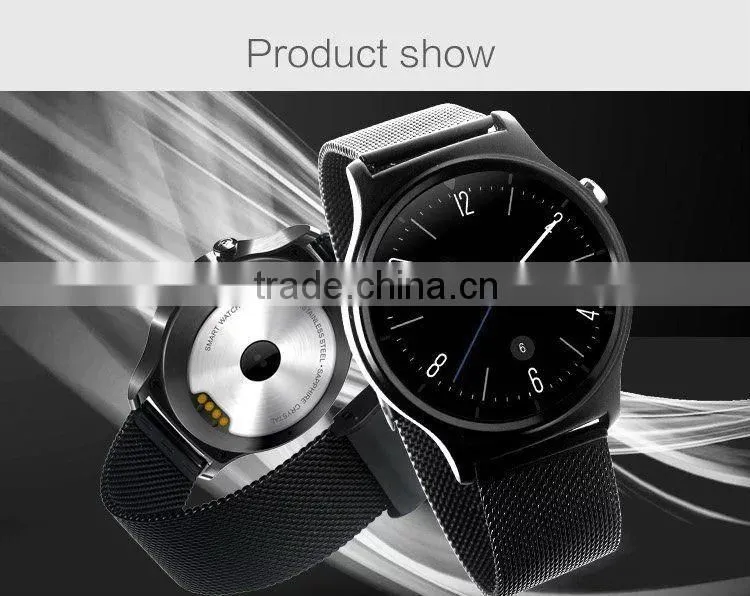 New 1.33'' Inch Full Circle Bluetooth 4.0 Syn Pedometer GW01 Android iOS Smart watch