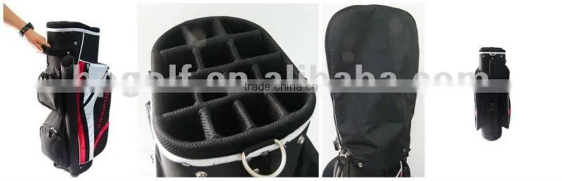personalized golf cart bag with putter