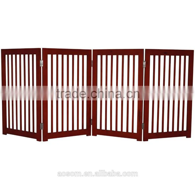 PawHut 4-Panel Wooden Pet Divider