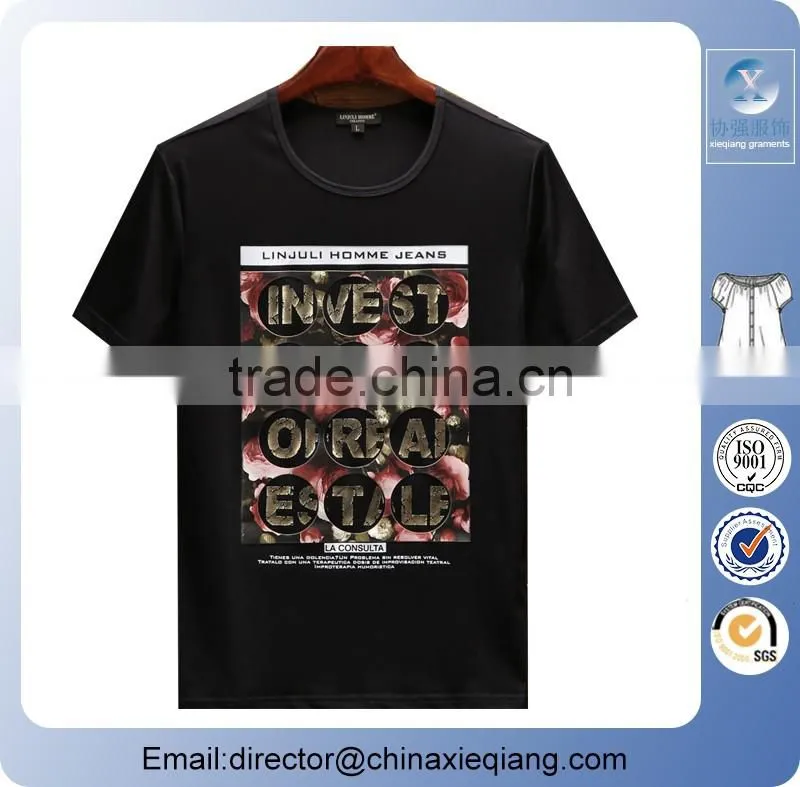 custom printed t shirt/3d printing t-shirt/men t shirt design wholesale