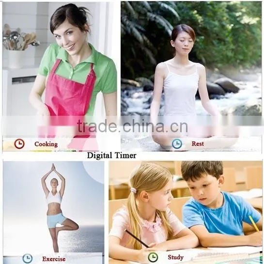 Fashion creative office clip clock digital timer