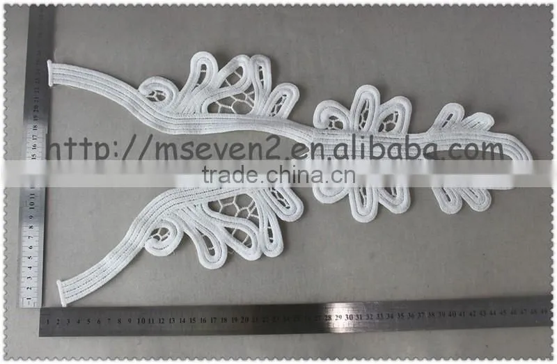 Wholesale Soft White Cotton Lace Collar, Embroidery Cotton Collar Lace for Ladies Wear