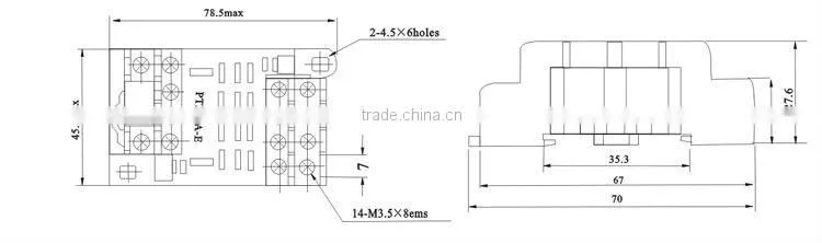 Relay Socket PTF14A