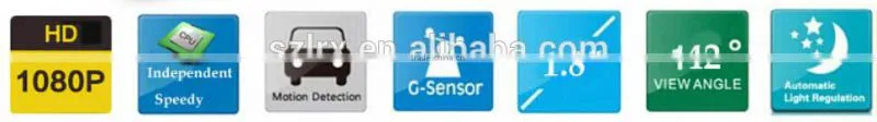 170 degree viewing wide-angle lens High Definition Double Head Mirror Car Camera LCD Screen 3.5 inch Car DVR Camera Recorder168