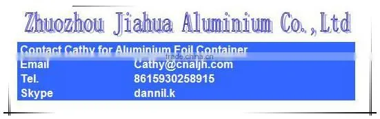 disposable take away aluminium foil food container