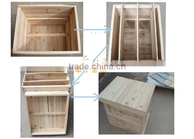assembled and unassembled Italy beehive offered by manufacture