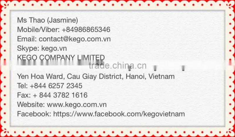 Wooden broom handle origin of Vietnam only from Kego manufacturer