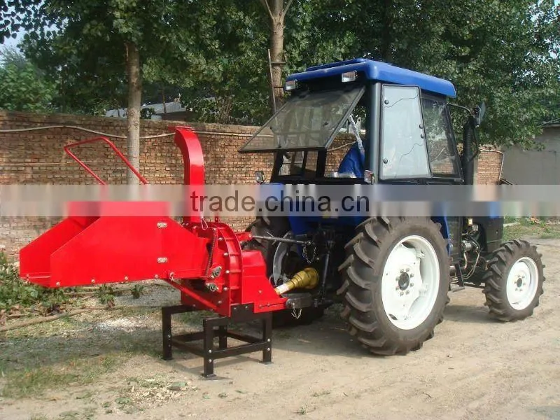 PTO hydraulic feeding rolls wood chipper/shredder WC-8 fit with tractor, 8 inch diameter