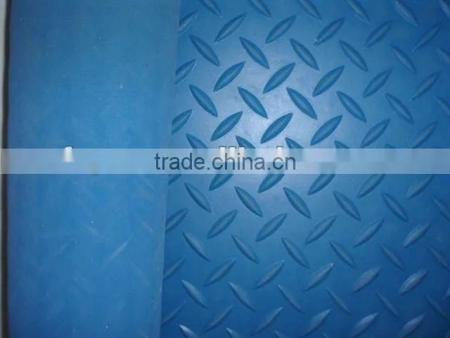 3mm black/anti-slip rubber/commercial rubber sheet/diamond rubber flooring/diamond sheet/Diamond Tread Pattern rubber Flooring