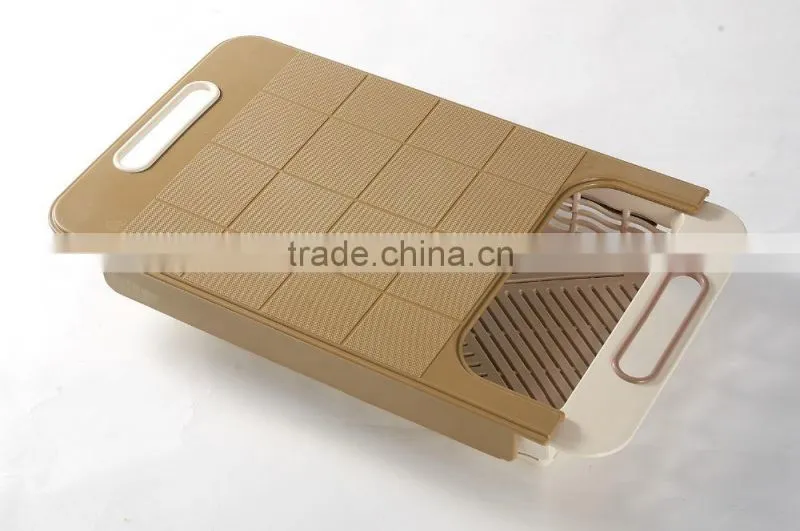 Plastic Multifuncation chopping cutting board with removable drawers