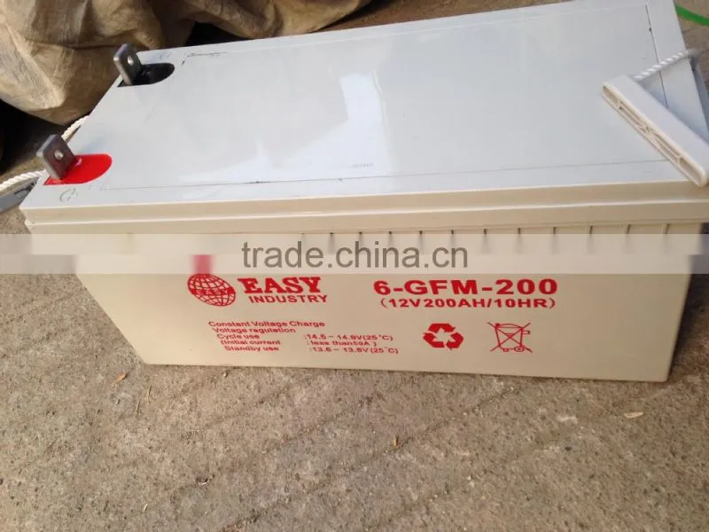 High Efficiency Solar Or Wind Power Storage Battery 12v200ah