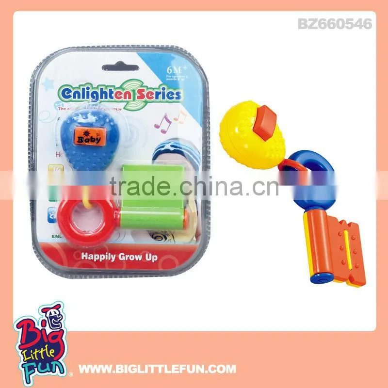 Baby animals plastic baby rattle