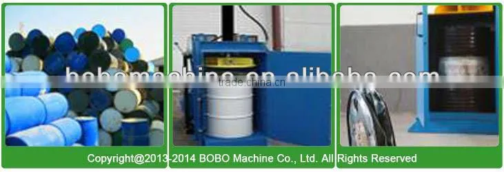 Hydraulic oil drum baler machine