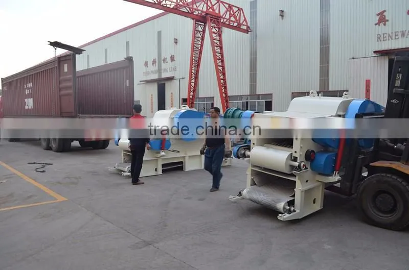 Large Capacity 8-15t/h Used Drum Wood Chipper for Sale Pto Type