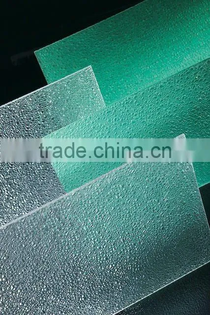 clear 2mm polycarbonate embossed sheet for indoor wall