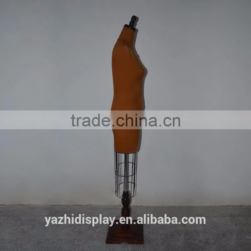 dilapidated upper body retro woman mannequin display