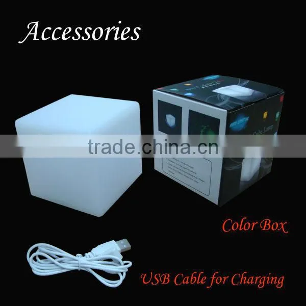 cordless Lighted table lamp with usb port for decoration