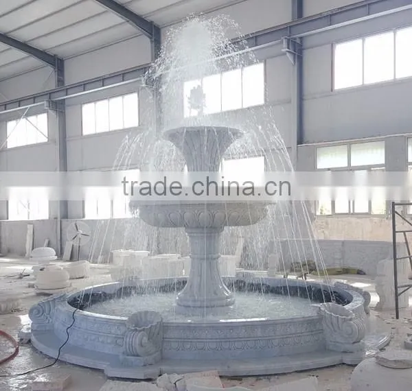 High quality Chinese carved white marble fountain for sale
