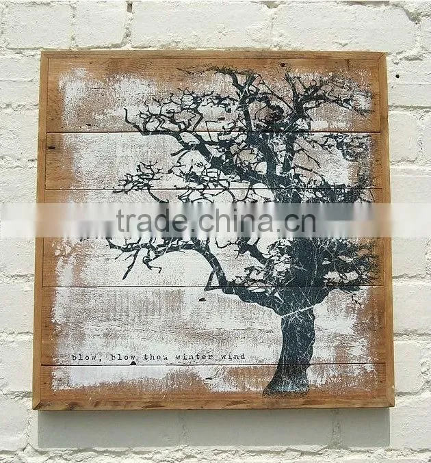 Personalized Wooden Painting MDF Sign for Bar UV printing on wood