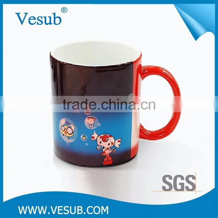Ceramic Drinking Water Heat Sensitive Temperature Color Changing Mug