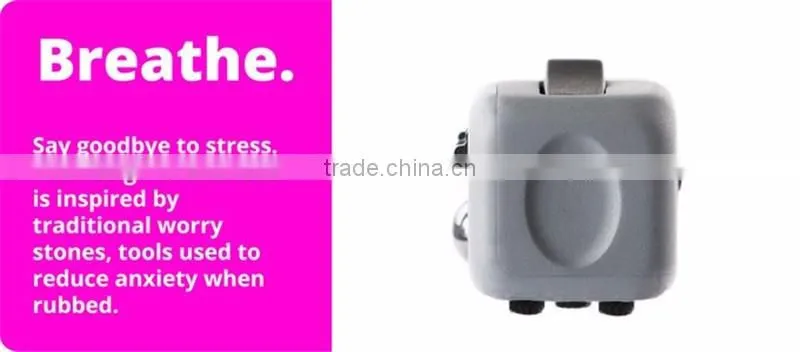 3D magic cube stress release fidget desk toy puzzle cube fidget 2016 Best Christmas Gift