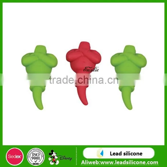 2017 factory wholesale banana shape silicone wine bottle stopper