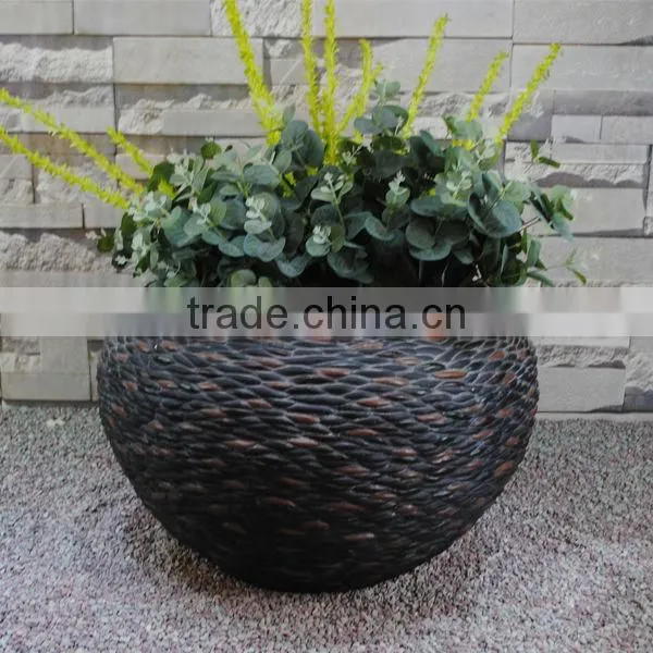 Different Style Home Garden Handmade Black Stone Molds Garden Resin Flower Pot