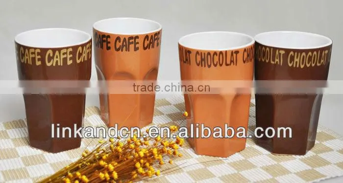beautiful and solid stackable ceramic coffee mug without handle