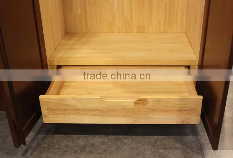 Wooden Wardrobe Design with top cabinet