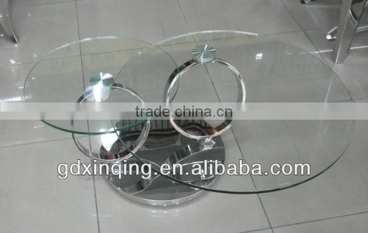rotating glass coffee table- C96