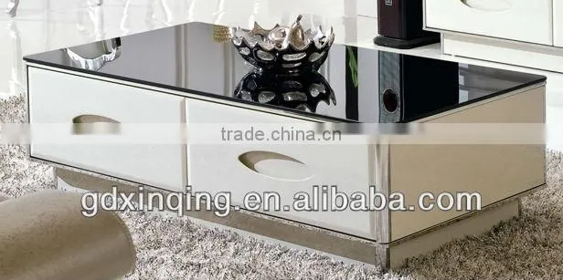 glossy white lacquer tv stand-E354