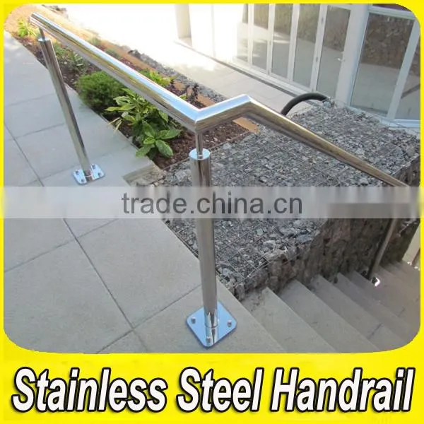 Decorative 304 Stainless Steel Exterior Handrails