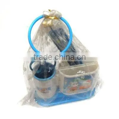 promotional kids stationery set with pencil rubber ruler sharpener