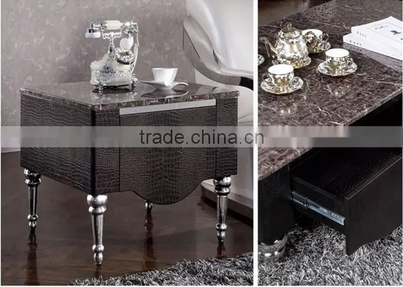 high quality stainless steel legs MDF storage cabinets corner tables for living room furniture